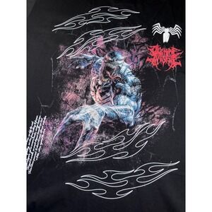 Dechire Lifestyle Venom Graphic T-Shirt Men's 2XL Black Oversized Streetwear NWT